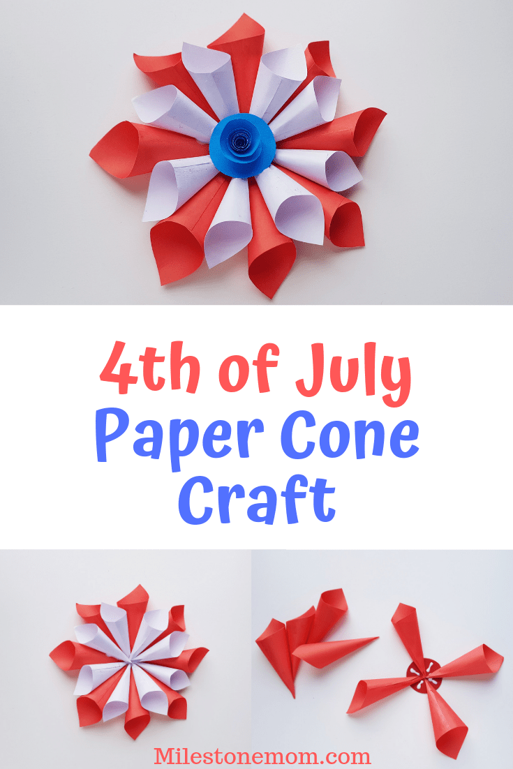 4th of July Craft: Paper Cone Décor