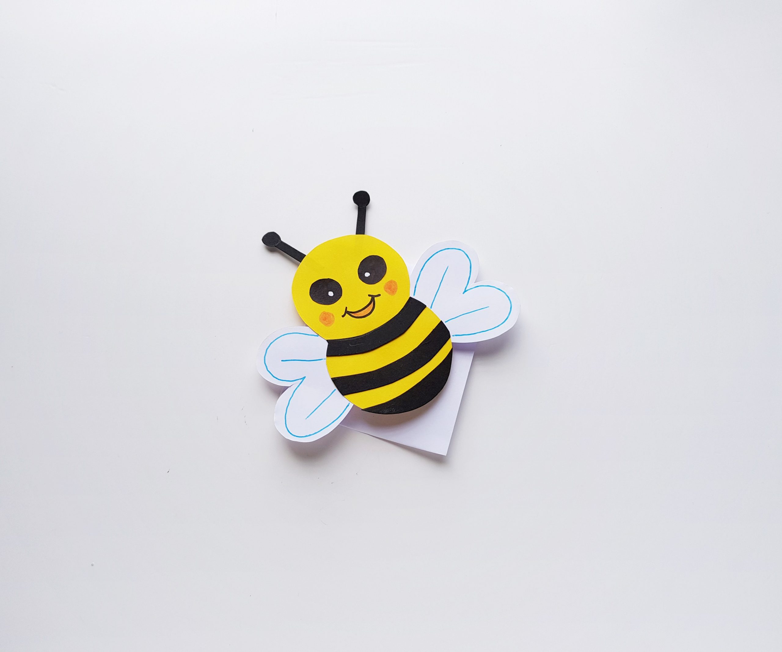 Bee Corner Bookmark Paper Craft for Kids