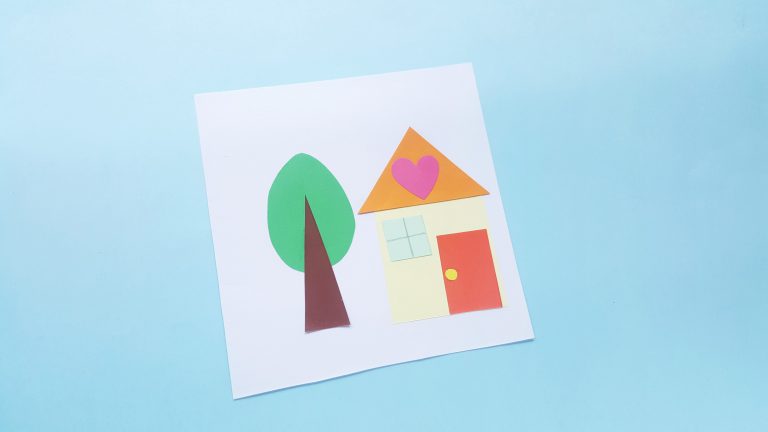 Shape House Toddler Craft Idea