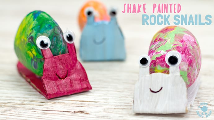 painted rock snails