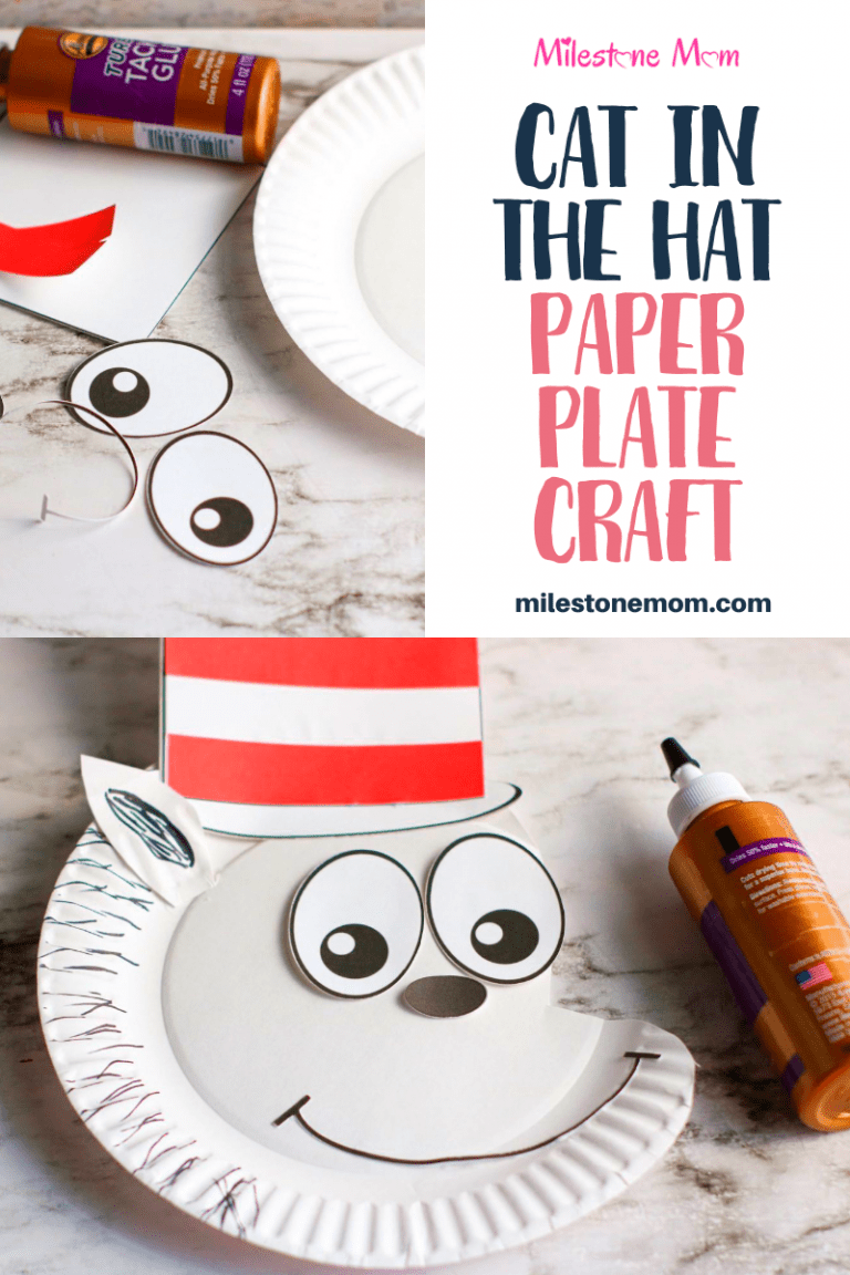 Cat in the Hat Paper Plate Craft
