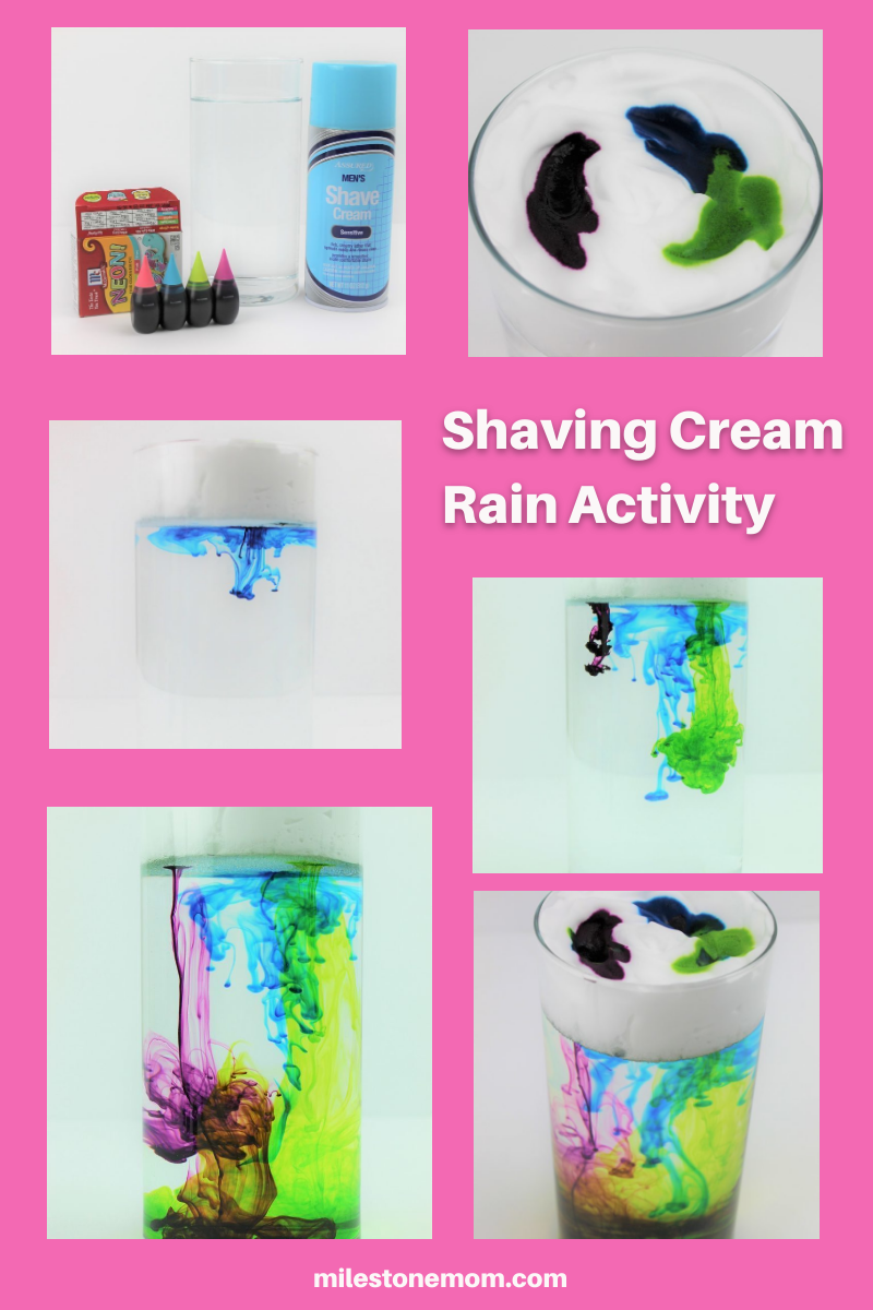 Shaving Cream Rain Activity